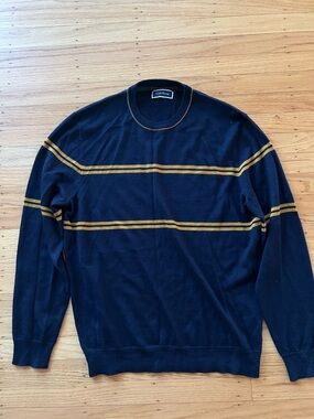 Club Room Preppy Lana Wool Blend Crew Neck Sweater Men’s Size M